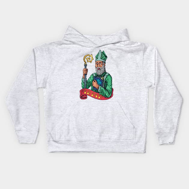 St Patrick Kids Hoodie by BlackRavenOath